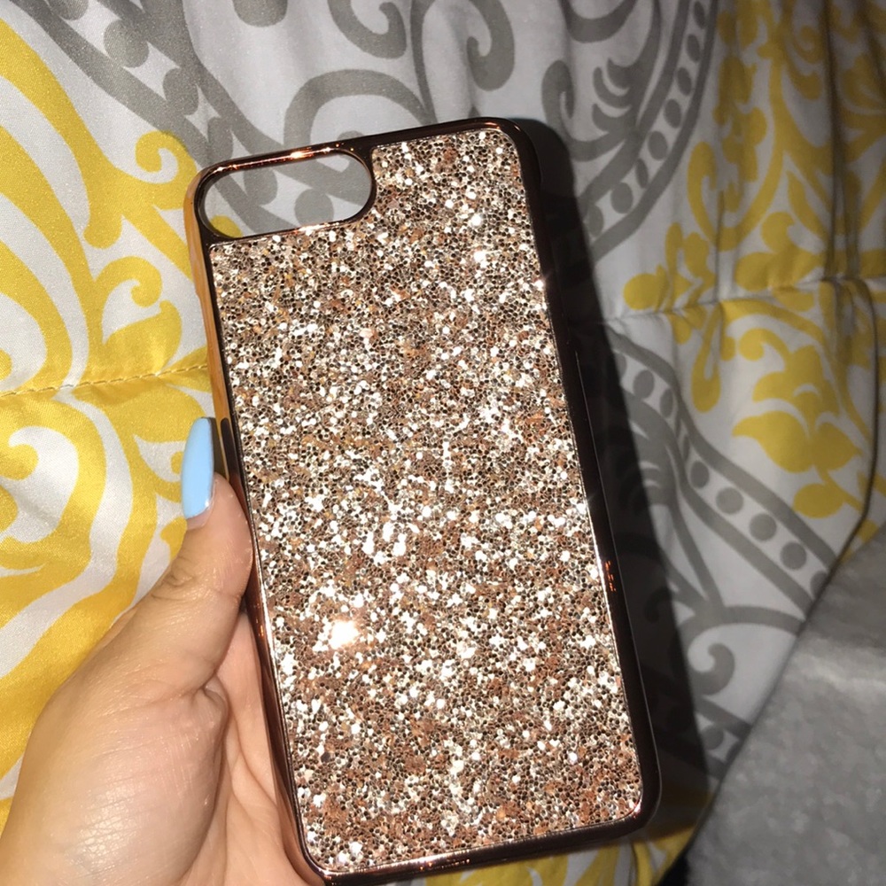 Iphone 6/7/8 plus gold glitter case